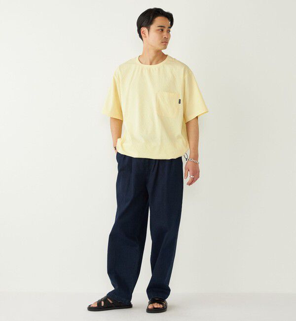 SHIPS Colors 「SHIPS Colors:〈接触冷感・吸水速乾・洗濯機可能〉ライト シアサッカー Tシャツ」|Tシャツ・カットソー|