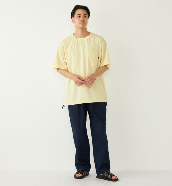 SHIPS Colors 「SHIPS Colors:〈接触冷感・吸水速乾・洗濯機可能〉ライト シアサッカー Tシャツ」|Tシャツ・カットソー|