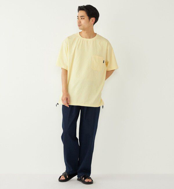 SHIPS Colors 「SHIPS Colors:〈接触冷感・吸水速乾・洗濯機可能〉ライト シアサッカー Tシャツ」|Tシャツ・カットソー|