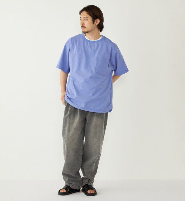 SHIPS Colors 「SHIPS Colors:〈接触冷感・吸水速乾・洗濯機可能〉ライト シアサッカー Tシャツ」|Tシャツ・カットソー|