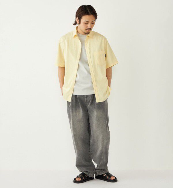 SHIPS Colors 「SHIPS Colors:〈接触冷感・吸水速乾・洗濯機可能〉ライト シアサッカー シャツ」|シャツ・ブラウス|