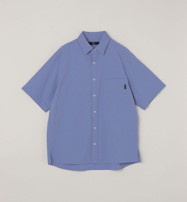 SHIPS Colors 「SHIPS Colors:〈接触冷感・吸水速乾・洗濯機可能〉ライト シアサッカー シャツ」|シャツ・ブラウス|