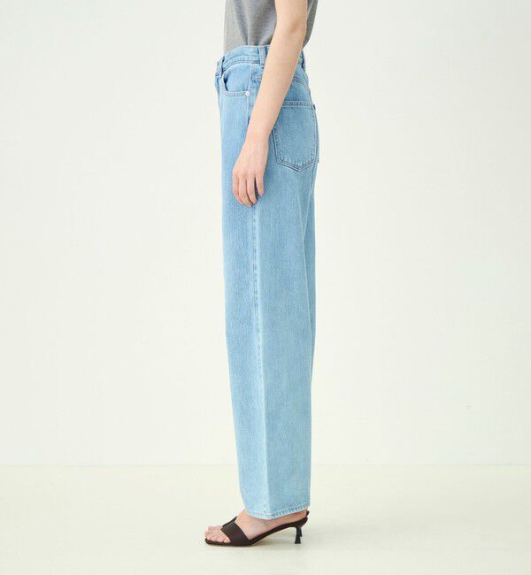 MACPHEE「デニム ワイドストレートパンツ」|デニム|