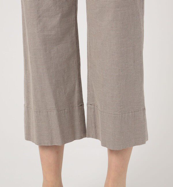 GALERIE VIE「コットンリネンストレッチ セミワイドクロップドパンツ」|その他|