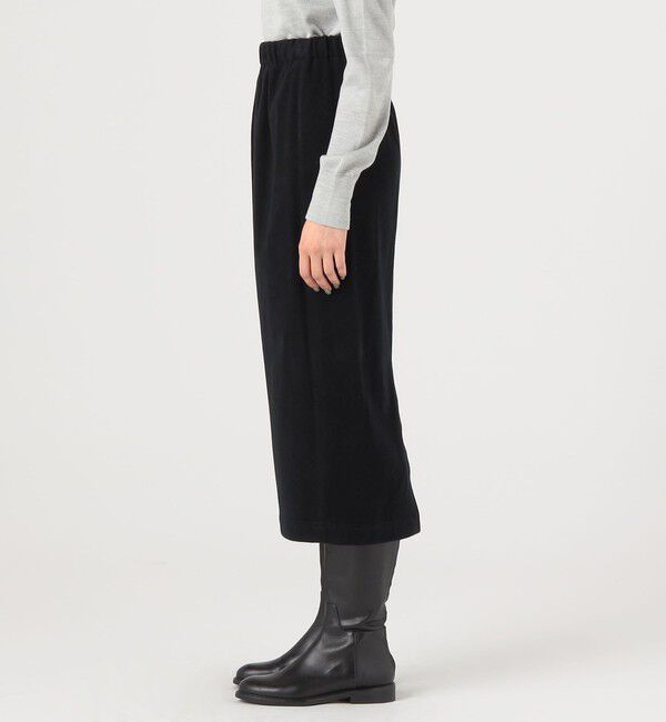 GALERIE VIE「ストレッチモールスキン Iラインミディスカート」|タイト|