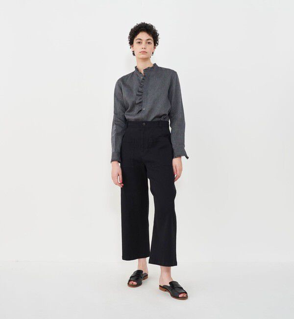 GALERIE VIE「コットンリネンストレッチ クロップドパンツ」|その他|