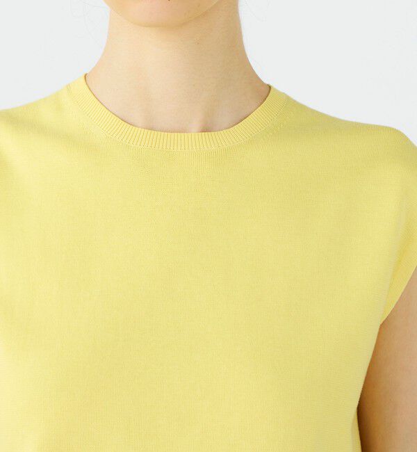 Ballsey「ハイゲージコットン ノースリーブプルオーバー」|ニット・セーター|