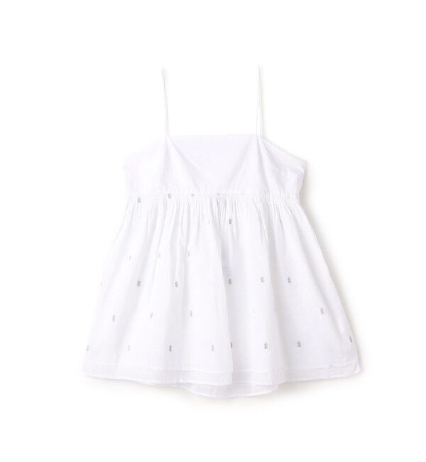 TOMORROWLAND BUYING WEAR「【別注】ne Quittez pas BLACK POPLIN ORGANZE キャミソールトップス」|キャミソール|12 ホワイト系