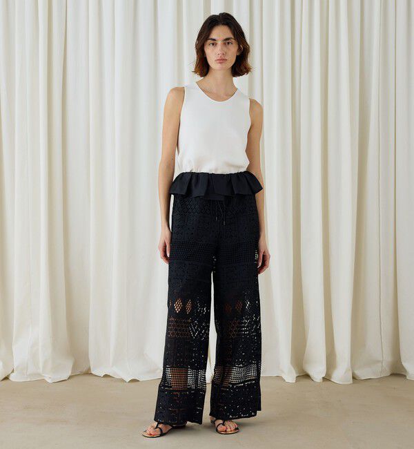DES PRES「パッチワークレース ストレートパンツ」|その他|