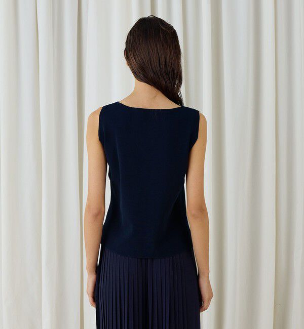 DES PRES「ハイツイストドライコットン ノースリーブプルオーバー」|ニット・セーター|