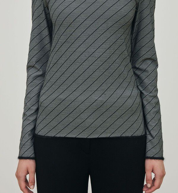 DES PRES「ダイアゴナルジャージー クルーネックプルオーバー」|Tシャツ・カットソー|