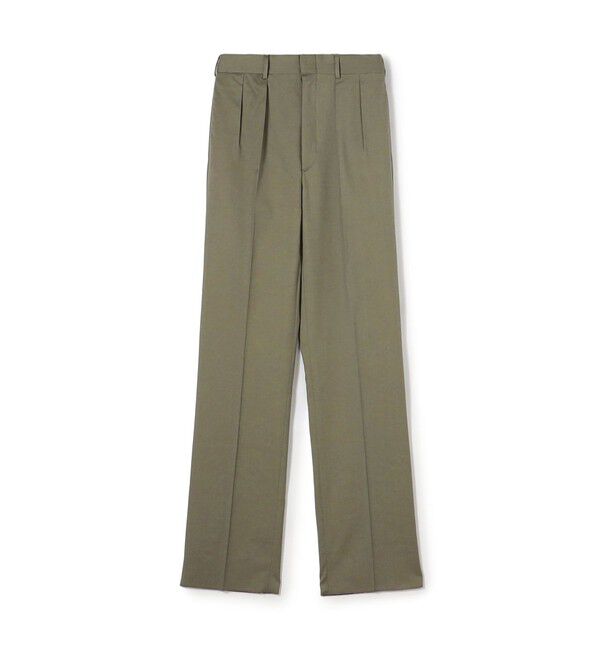 TOMORROWLAND BUYING WEAR「BERNARD ZINS H8 ウール 2プリーツトラウザーズ」|スラックス|53 カーキ