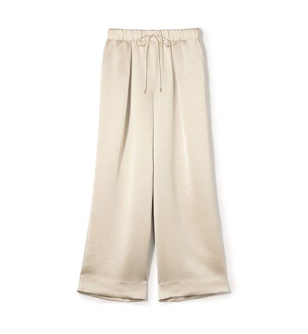 Ballsey「グリッツィーサテン イージーワイドパンツ」|その他|41 ライトベージュ