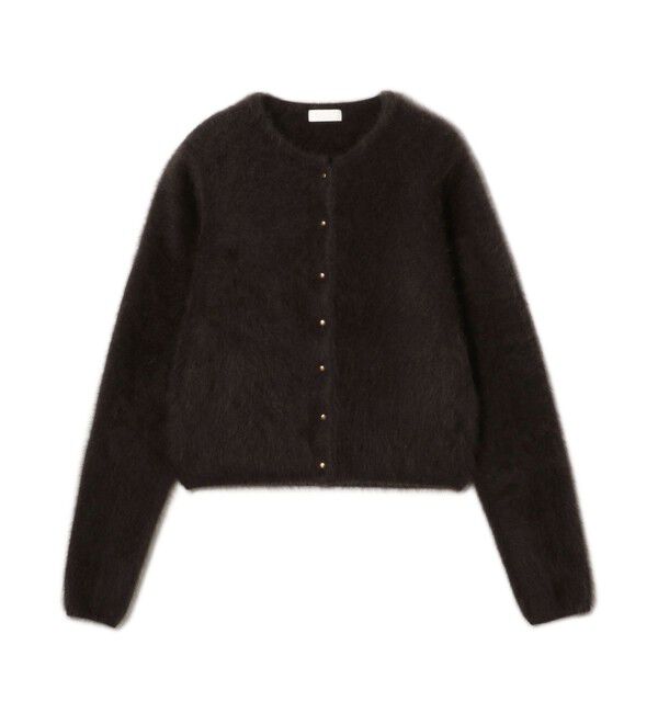 Ballsey「フラッフィーヤーン クルーネックカーディガン」|カーディガン|59 ダークグリーン
