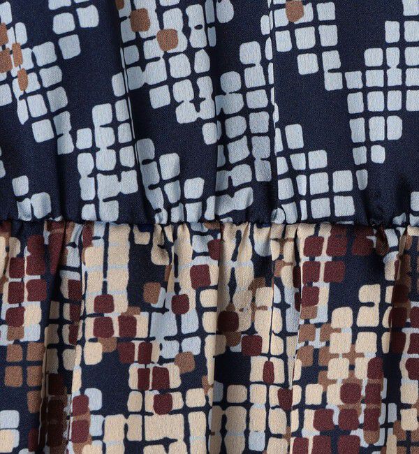 Ballsey「プリズムプリント ウエストギャザーワンピース」|ワンピース|