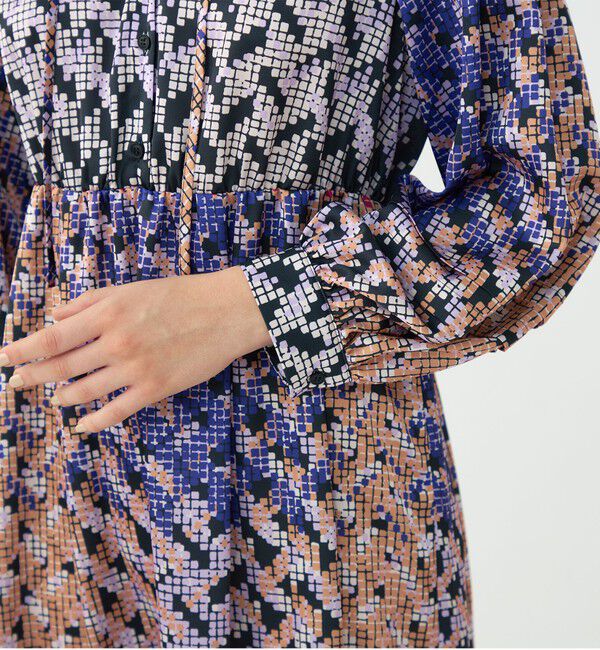 Ballsey「プリズムプリント ウエストギャザーワンピース」|ワンピース|