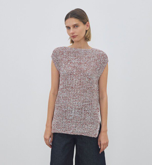 DES PRES「ギマコットン ボートネックベスト」|ニット・セーター|