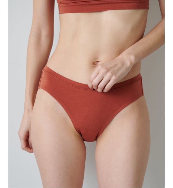 EMILYWEEK「【ACTIVE】Bamboo ストレッチショーツ（ブラック、ベージュA、オレンジ）」|インナー|オレンジ E