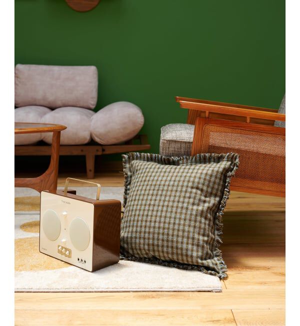 journal standard Furniture「CHECK CUSHION　クッションカバー 45cm」|クッション・クッションカバー|ブルー
