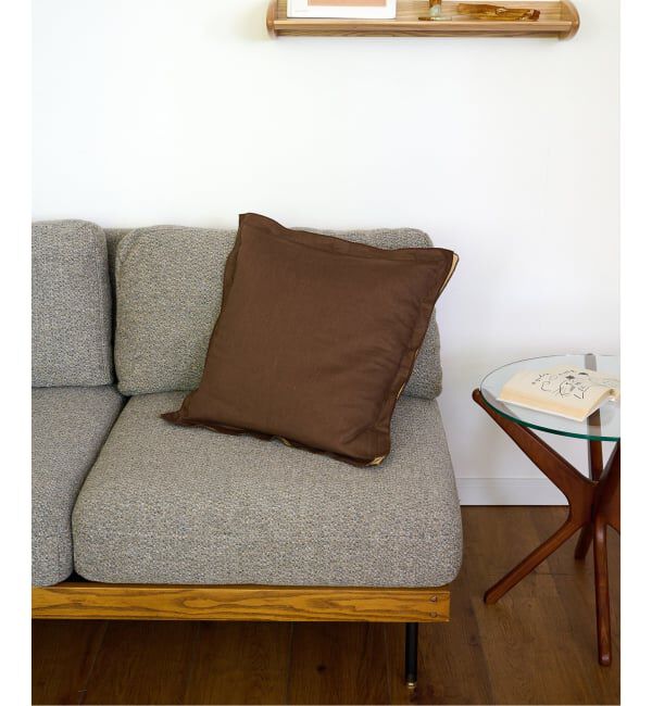 journal standard Furniture「LINEN MIX CUSHION　クッションカバー 45cm」|クッション・クッションカバー|ブラウン