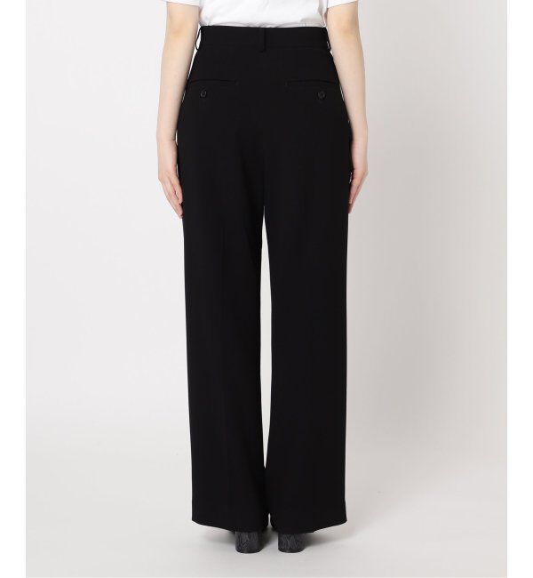 IENA「《追加2》TA/PL ジョーゼットタックワイドパンツ」|スラックス|