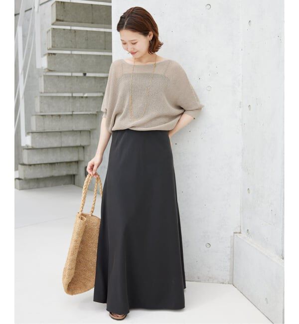 SLOBE IENA「《3サイズ展開/WEB限定/追加4》フィブリルマーメイドフレアスカート」|スカート|
