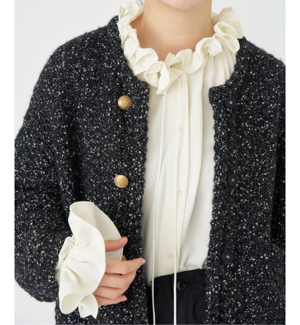 IENA「襟フリルブラウス」|シャツ・ブラウス|