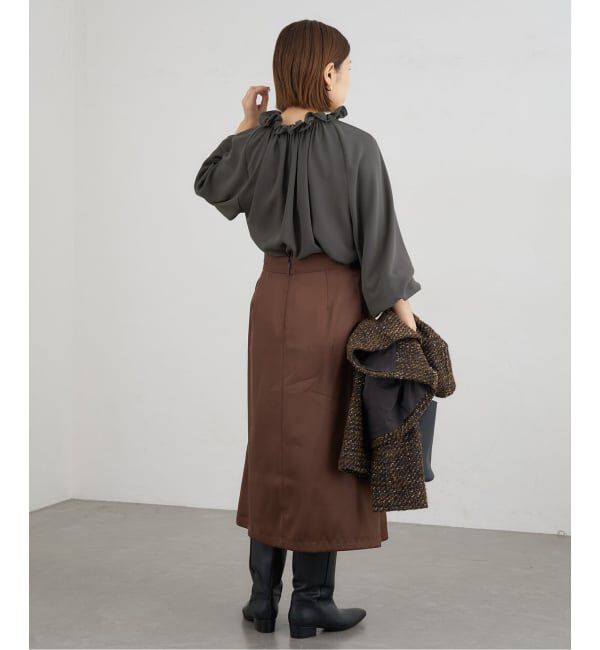 IENA「襟フリルブラウス」|シャツ・ブラウス|