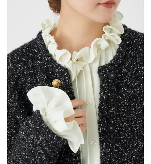 IENA「襟フリルブラウス」|シャツ・ブラウス|ナチュラル