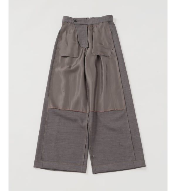 IENA LA BOUCLE「IENA LA BOUCLE サイロウーステッドツイルタックパンツ」|スラックス|
