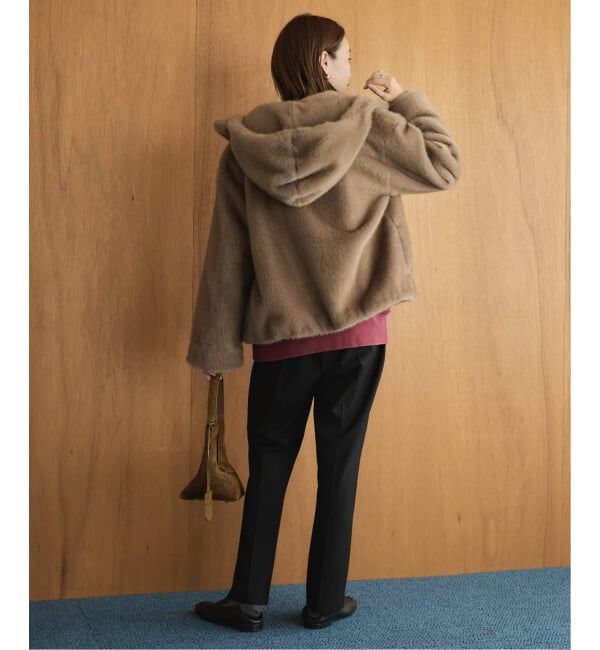 SLOBE IENA「《吸湿発熱/追加》CIRCULATE WARM スティックパンツ」|スラックス|