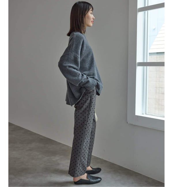 SLOBE IENA「《吸湿発熱/追加》CIRCULATE WARM スティックパンツ」|スラックス|