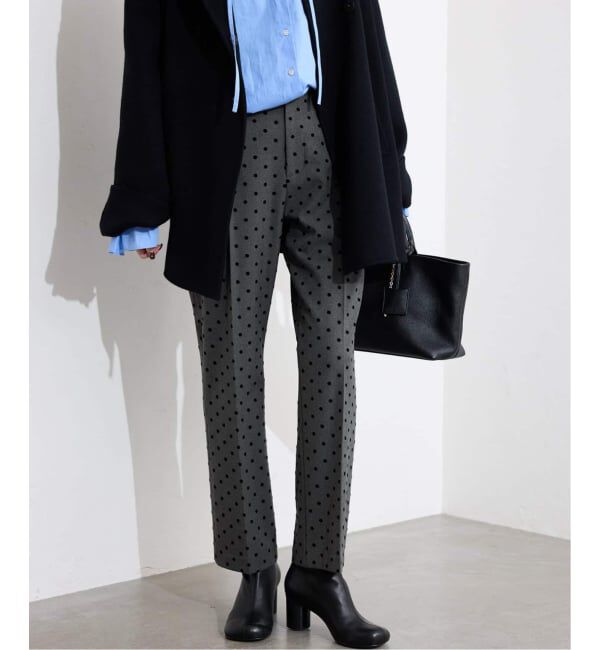 SLOBE IENA「《吸湿発熱/追加》CIRCULATE WARM スティックパンツ」|スラックス|