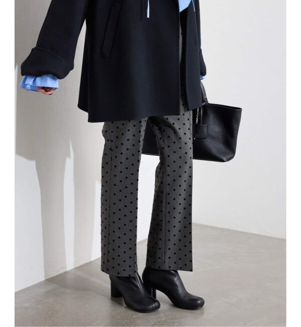 SLOBE IENA「《吸湿発熱/追加》CIRCULATE WARM スティックパンツ」|スラックス|