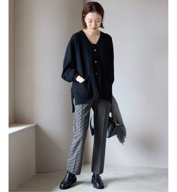 SLOBE IENA「《吸湿発熱/追加》CIRCULATE WARM スティックパンツ」|スラックス|