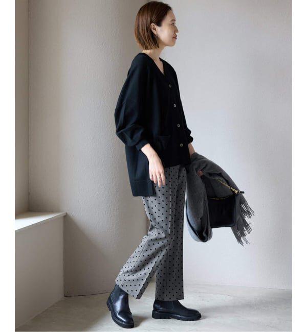 SLOBE IENA「《吸湿発熱/追加》CIRCULATE WARM スティックパンツ」|スラックス|