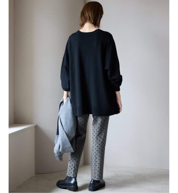 SLOBE IENA「《吸湿発熱/追加》CIRCULATE WARM スティックパンツ」|スラックス|