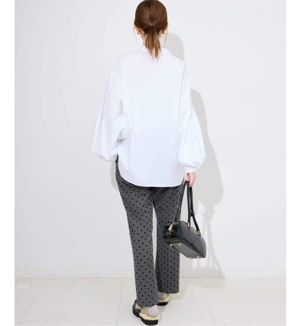 SLOBE IENA「《吸湿発熱/追加》CIRCULATE WARM スティックパンツ」|スラックス|