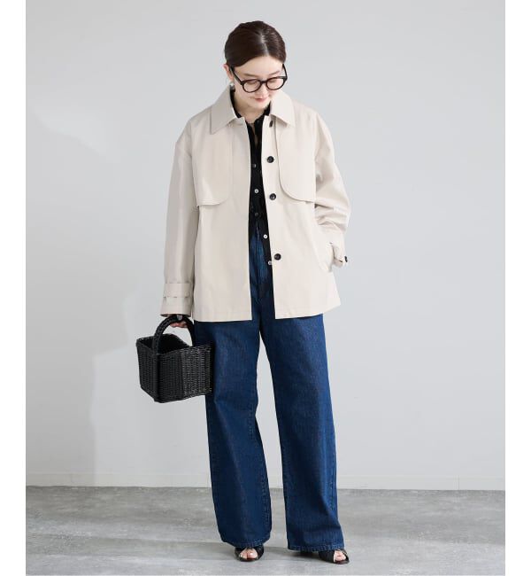 IENA「シングルトレンチショートコート」|トレンチコート|