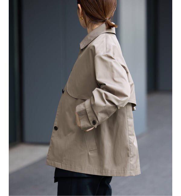 IENA「シングルトレンチショートコート」|トレンチコート|