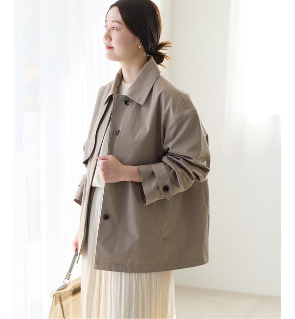 IENA「シングルトレンチショートコート」|トレンチコート|