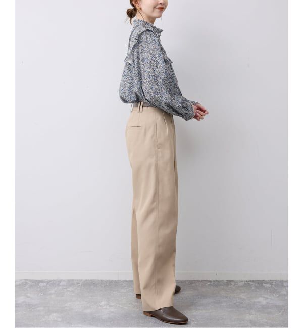 SLOBE IENA「Petit Flower フリルブラウス」|シャツ・ブラウス|