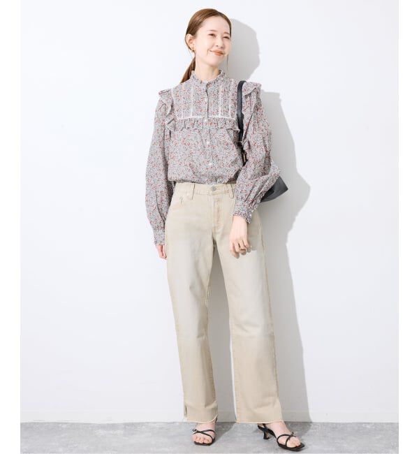 SLOBE IENA「Petit Flower フリルブラウス」|シャツ・ブラウス|