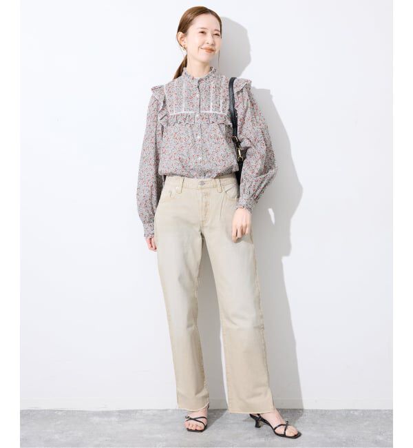 SLOBE IENA「Petit Flower フリルブラウス」|シャツ・ブラウス|