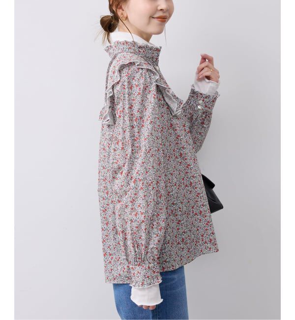 SLOBE IENA「Petit Flower フリルブラウス」|シャツ・ブラウス|