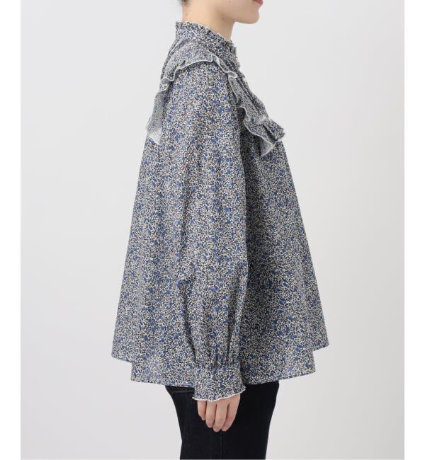 SLOBE IENA「Petit Flower フリルブラウス」|シャツ・ブラウス|