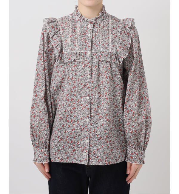 SLOBE IENA「Petit Flower フリルブラウス」|シャツ・ブラウス|