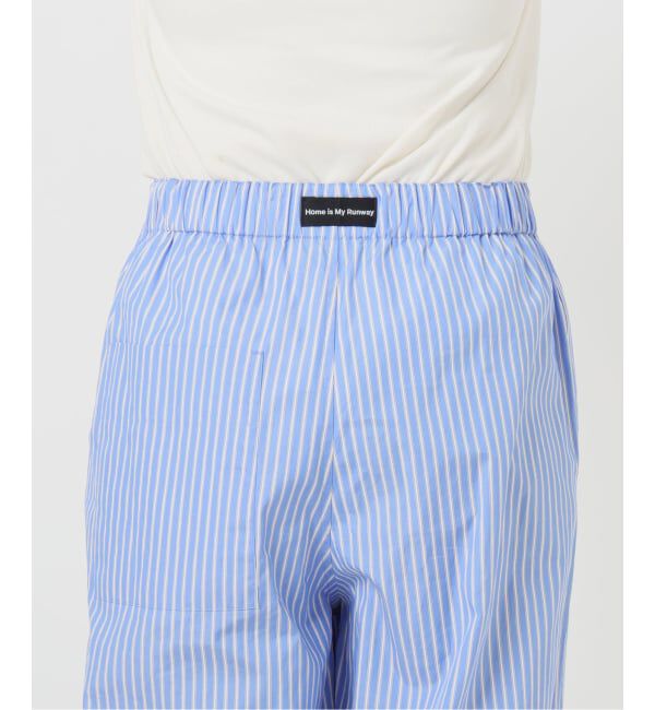 SLOBE IENA「ストライプパジャマパンツ」|スラックス|