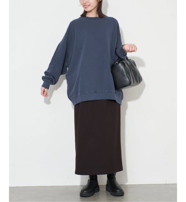 SLOBE IENA「《WEB限定/追加》ビックシルエットピグメント裏毛プルオーバー」|スウェット・ジャージ|