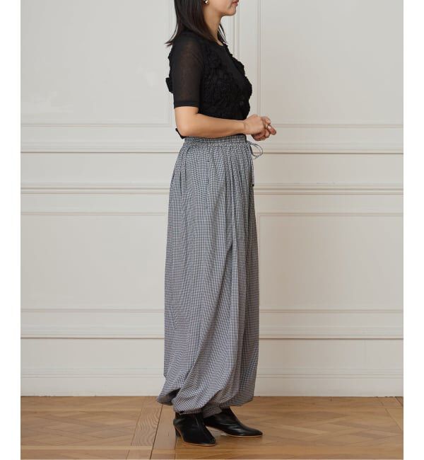 IENA LA BOUCLE「IENA LA BOUCLE ギンガムチェックバルーンレッグパンツ」|その他|